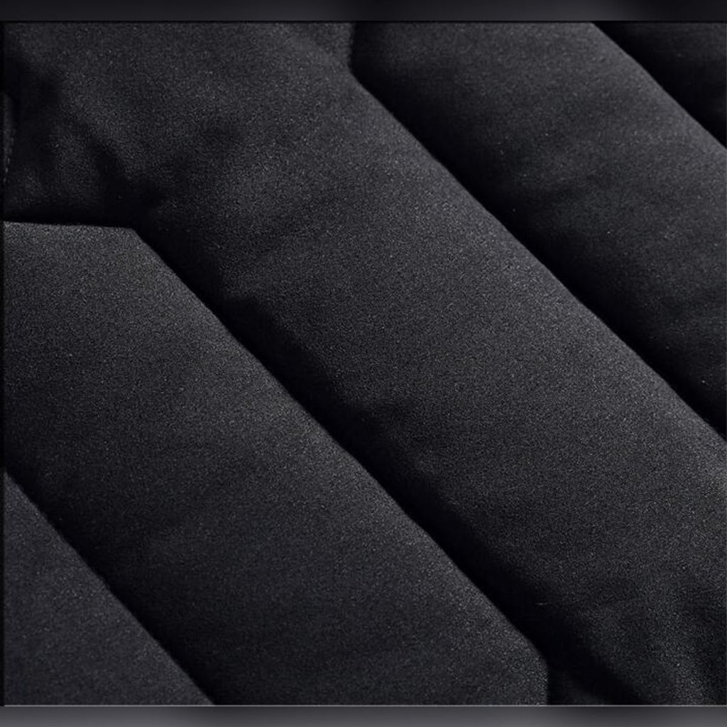 men's quilted zip-up jacket