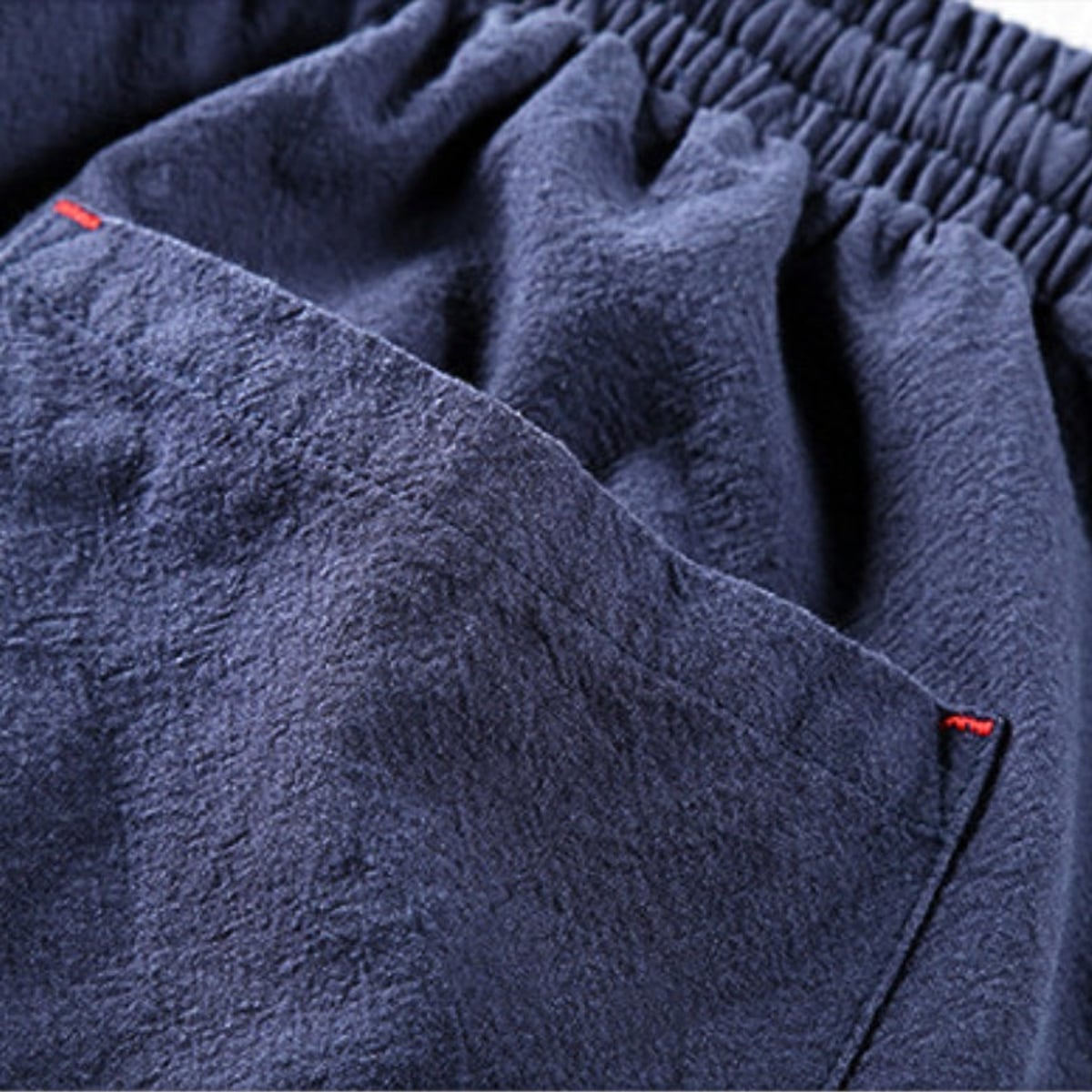 men's relaxed fit drawstring trousers