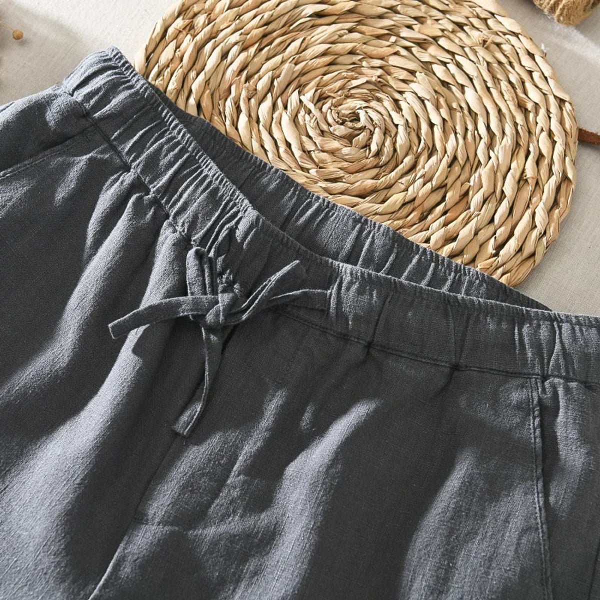 men's relaxed fit japanese style trousers