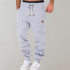 men's relaxed fit jogger trousers in gray
