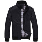 men's relaxed fit long sleeve jacket black