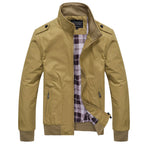 men's relaxed fit long sleeve jacket beige