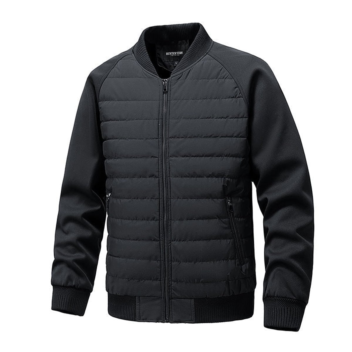 men's relaxed fit transitional jacket black