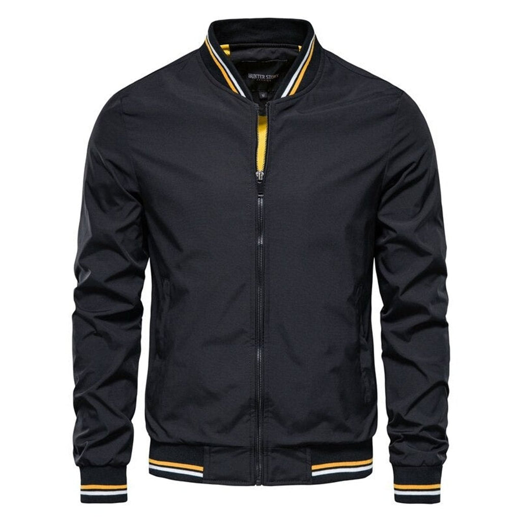 men's relaxed fit zip-up bomber jacket