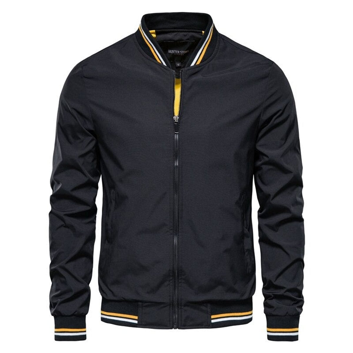 men's relaxed fit zip-up bomber jacket