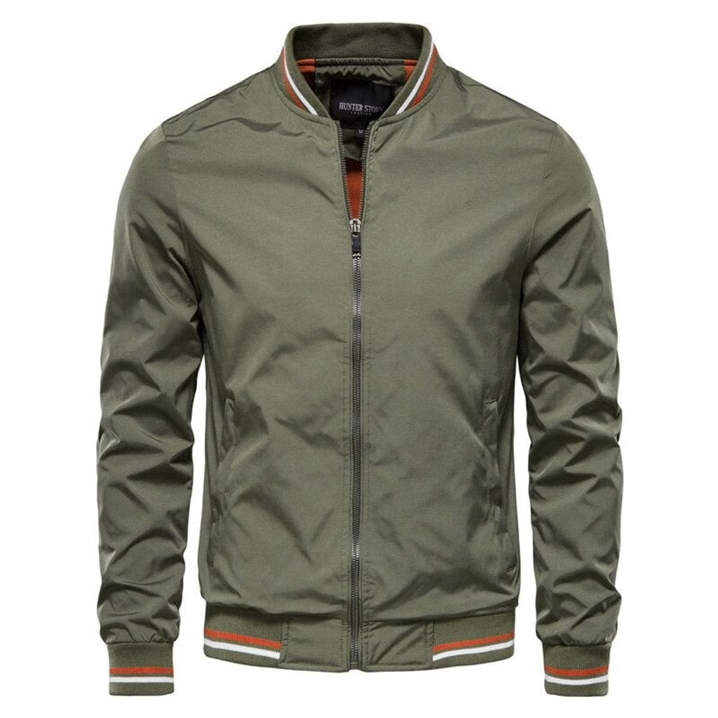 men's relaxed fit zip-up bomber jacket