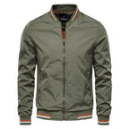 men's relaxed fit zip-up bomber jacket