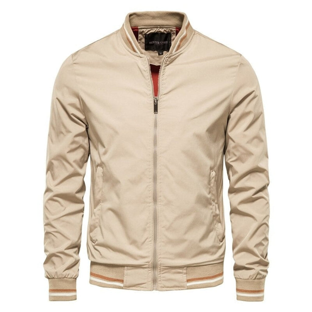 men's relaxed fit zip-up bomber jacket
