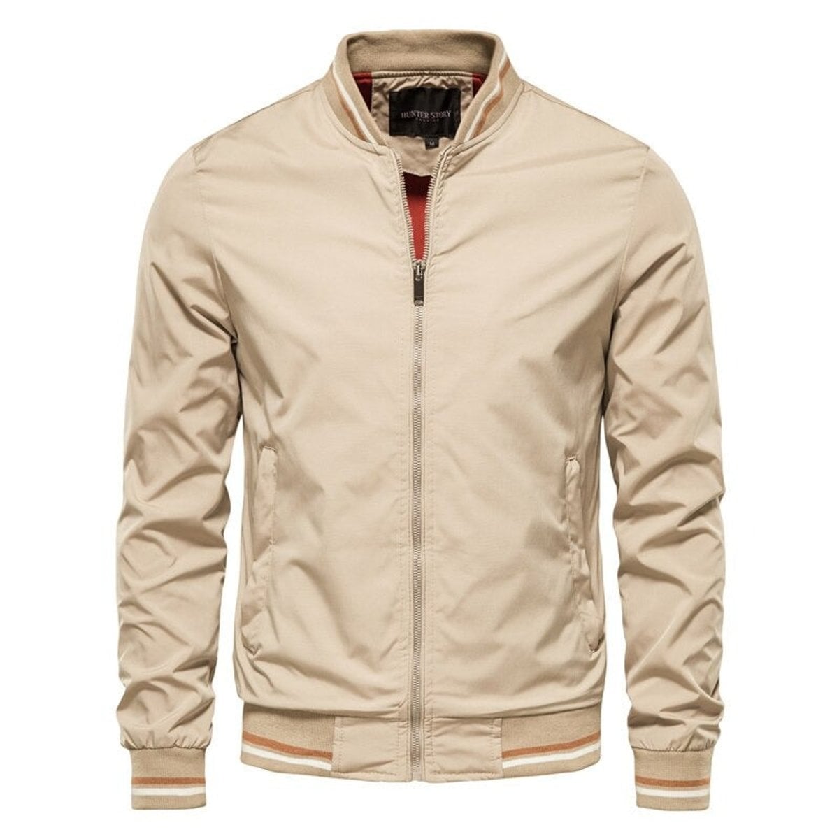 men's relaxed fit zip-up bomber jacket