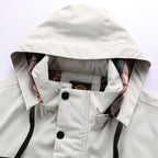 men's slim fit hooded quilted jacket