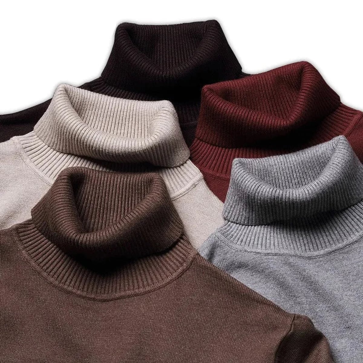 men's slim fit turtle neck jumper