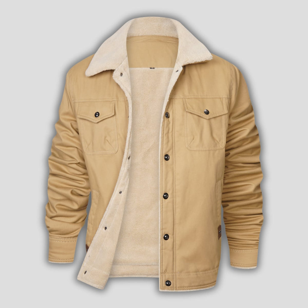 men's vintage bomber jacket in khaki