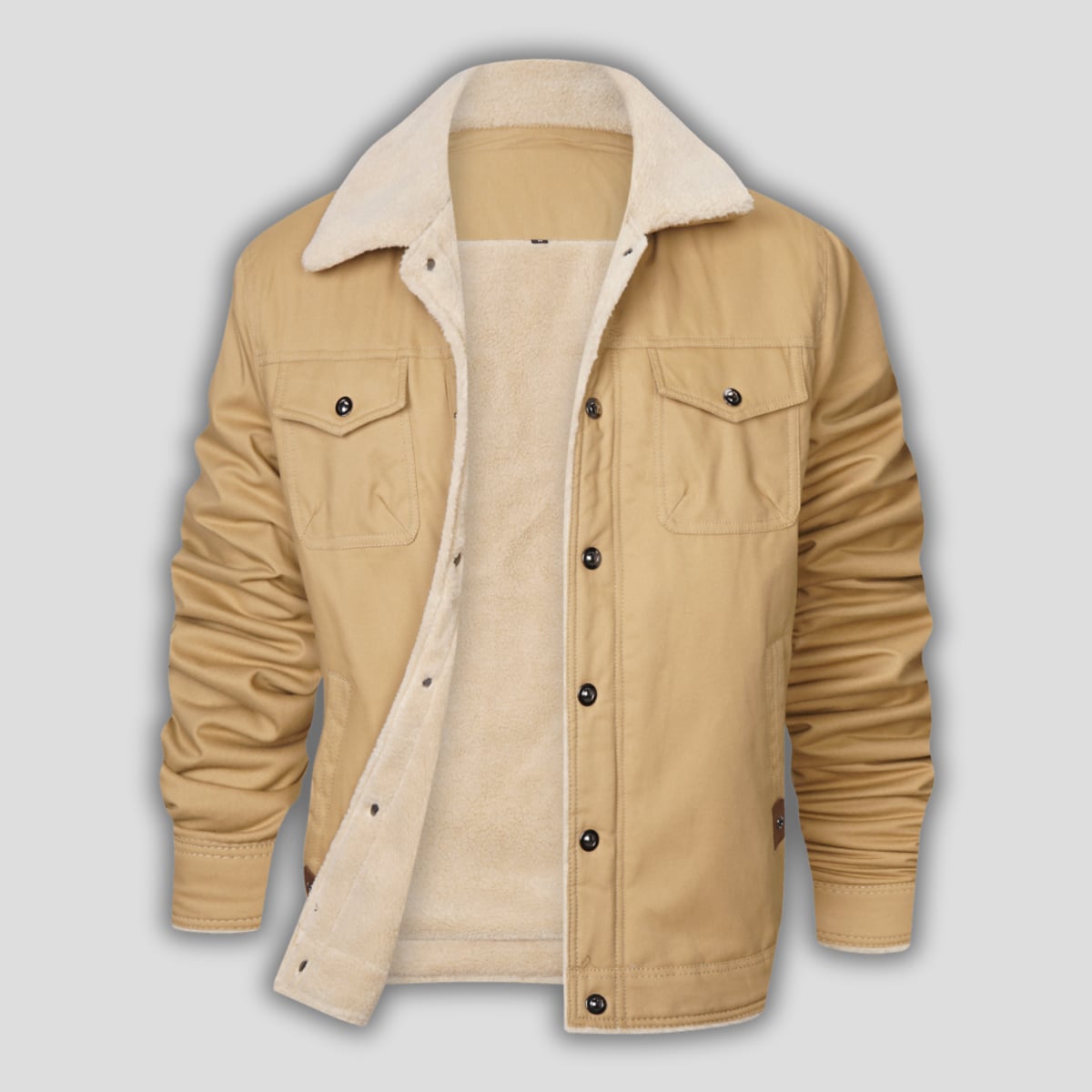 men's vintage bomber jacket in khaki