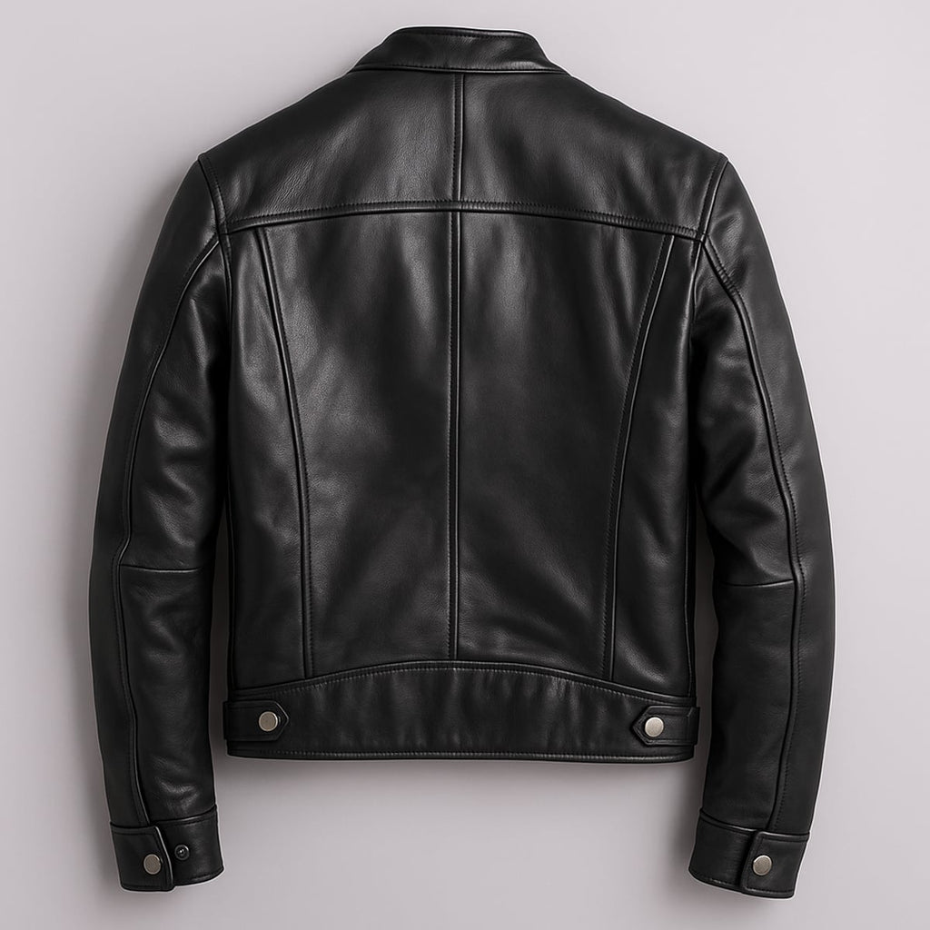 men's vintage style biker jacket