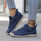 men's wide fit slip-on supportive sneakers in blue