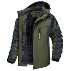men's windproof outdoor jacket in army green