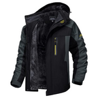 men's windproof outdoor jacket in black