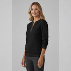 women's cable knit zip neck jumper
