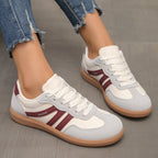 women's cushioned walking shoes in wine red