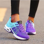 women's cushioned walking trainers in exotic