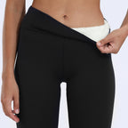 women's high waisted fleece-lined leggings