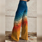 women's high waisted wide leg trousers