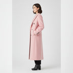 women's long lapel coat