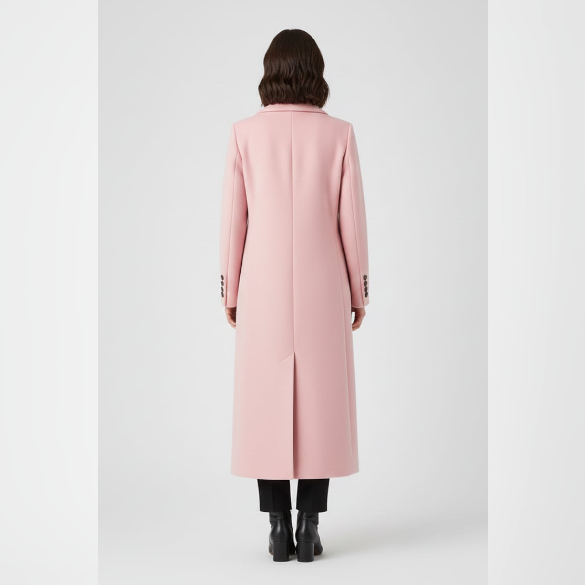 women's long lapel coat