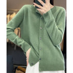 women's long sleeve button-up cardigan
