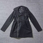 women's long wrap coat