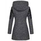 women's long wrap coat
