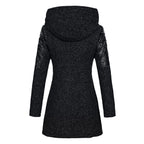 women's long wrap coat