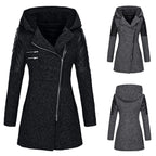 women's long wrap coat