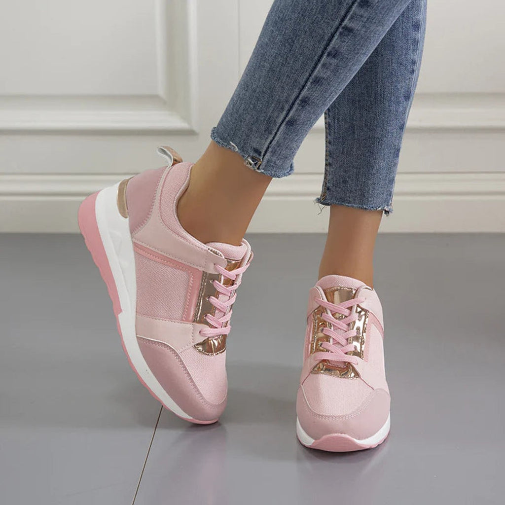 women's low profile everyday sneakers in pink