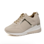 women's low profile everyday sneakers in beige
