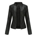 women's open front longline blazer jacket in black