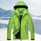 women's outdoor hooded windbreaker jacket in green for women