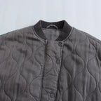 women's oversized bomber jacket in gray