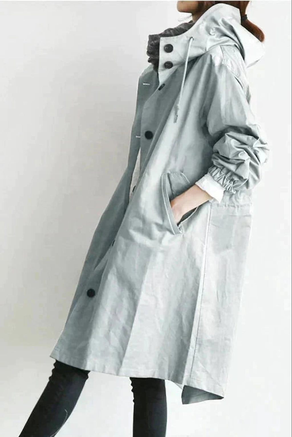 women's oversized hood rain coat