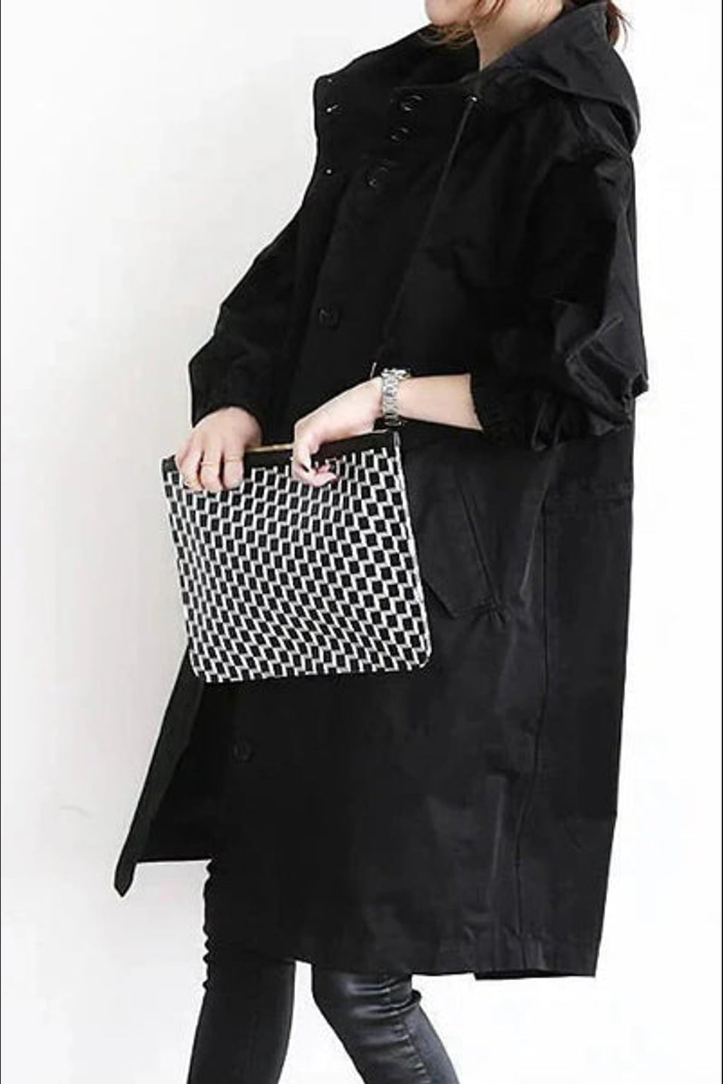 women's oversized hood rain coat