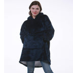 women's oversized hooded blanket sweatshirt