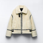 women's oversized teddy jacket