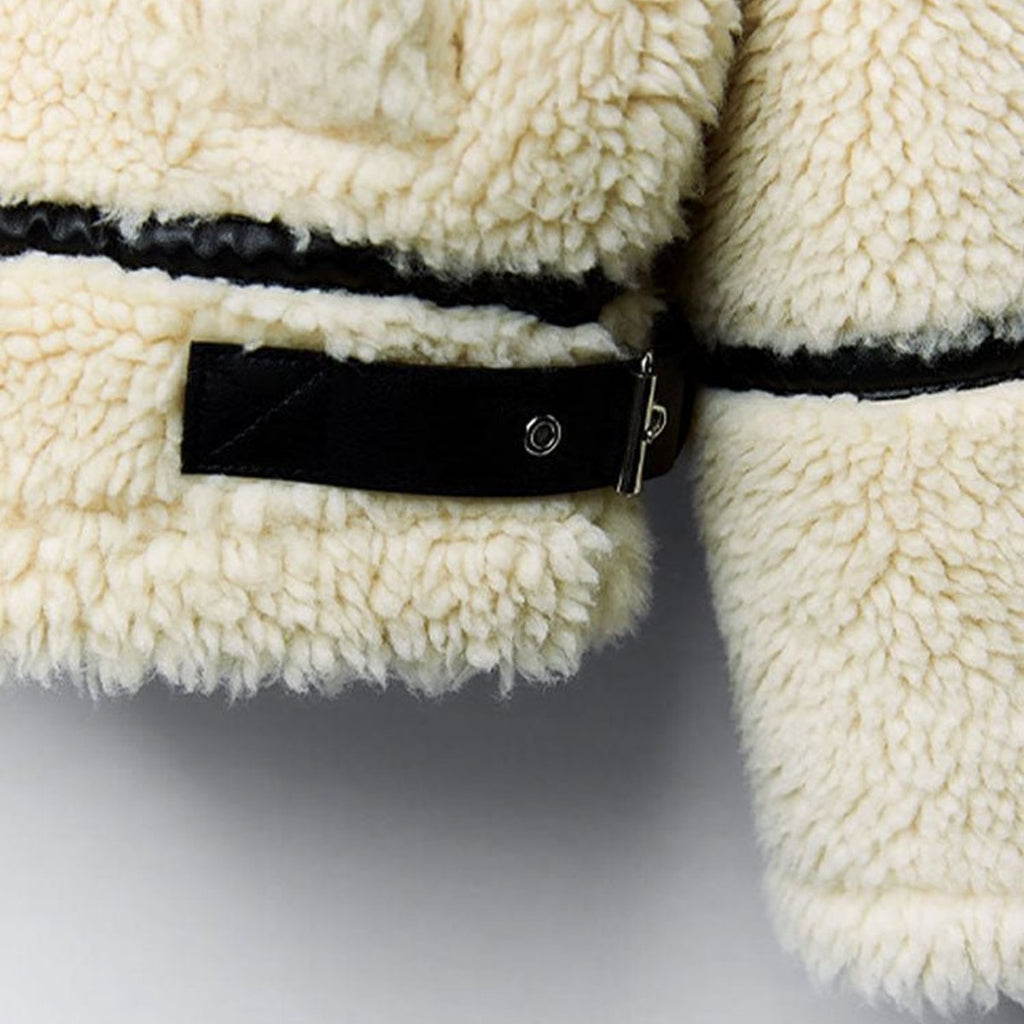 women's oversized teddy jacket