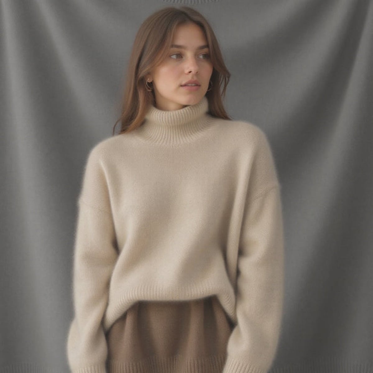 women's oversized turtleneck sweater