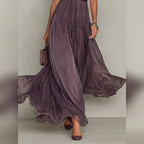 women's short sleeve lace trim maxi dress