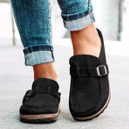 women's slip-on retro shoes in black
