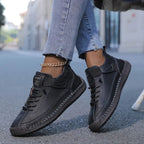 women's wide fit slip-on sneakers in black (almost sold out!)