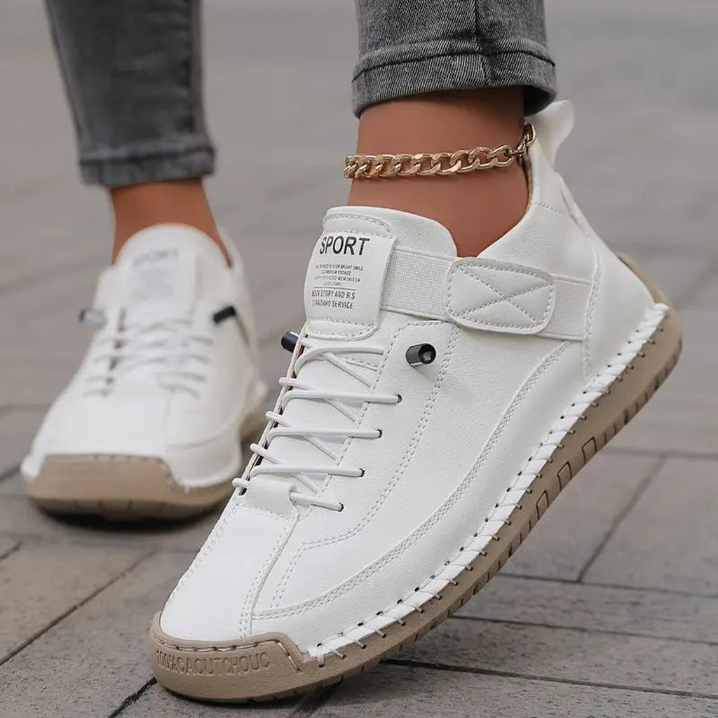 women's wide fit slip-on sneakers in white (almost sold out!)